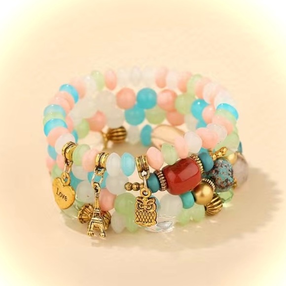 Other - 4pcs Tower Boho Bracelet Stackable